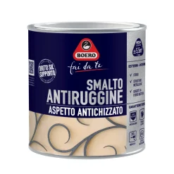Smalto antiruggine antichizzato grigio ghisa grana fine 500 ml Boero