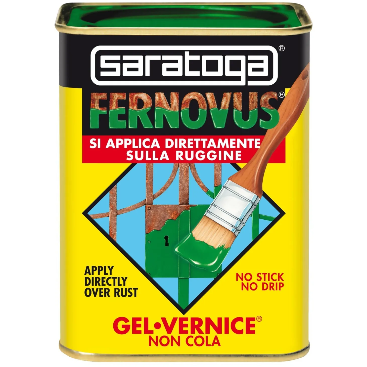 Smalto antiruggine Saratoga in gel Fernovus brillante 750 ml bianco ghiaccio
