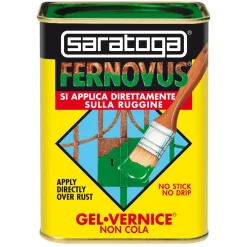 Smalto antiruggine Saratoga in gel Fernovus brillante 750 ml grigio