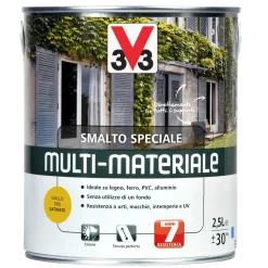 Smalto a solvente multi-materiale 4in1 V33 antracite 2,5 l
