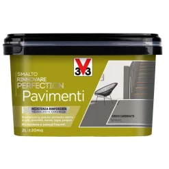 Smalto a solvente satinato V33 Rinnovare Perfection grigio carbonato 2 l