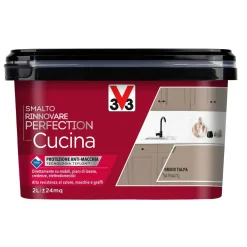 Smalto multimateriale per cucina Rinnovare Perfection Grigio Talpa Satinato 2 lt
