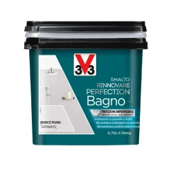 Smalto multimateriale per pareti Rinnovare Perfection Bianco Piuma sat 0,75 lt