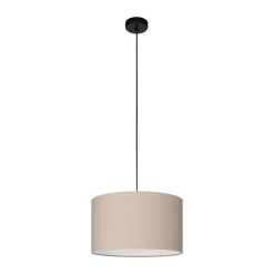 Sospensione Feniglia Ø 38 x 110 cm nero e naturale