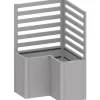 Sostegno per piante Biohort per forma a L 100 cm Argento met 2 pz