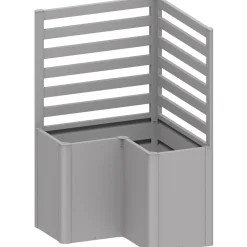 Sostegno per piante Biohort per forma a L 100 cm Argento met 2 pz