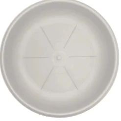 Sottovaso rotondo in plastica Ø 24 cm ghiaccio