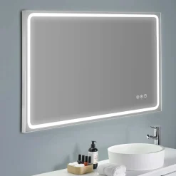 Specchio bagno Led Mia dimmerabile 100x80 cm
