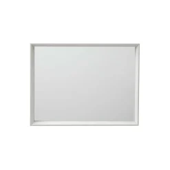 Specchio con cornice moderna 30x40x3 cm bianco