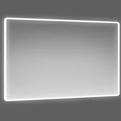 Specchio con cornice satinata 1,5 cm retroilluminata LED DORADO 100x70 cm