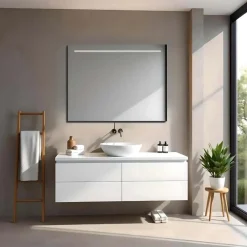 Specchio con fascia retroilluminata VALDUS 120x70 cm