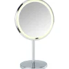 Specchio con luci LED Wenko Onno ingranditore cromo
