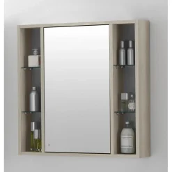 Specchio contenitore Lucky larice 74x75x16 cm