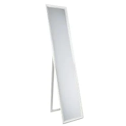 Specchio in legno Loreley rettangolare bianco 35x160 cm