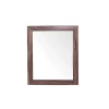 Specchio in legno scuro rettangolare 59x49x3 cm oro