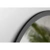 Specchio Led Sharon con profilo nero diametro 80 cm