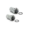 2 spine F SAT per cavo coassiale 5 mm