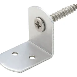 Staffa per recinzioni in canniccio acciaio inox 38x38x30 mm 12 pz