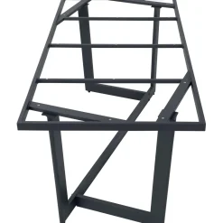 Struttura tavolo Markham in alluminio nero opaco 184x84xH75 cm