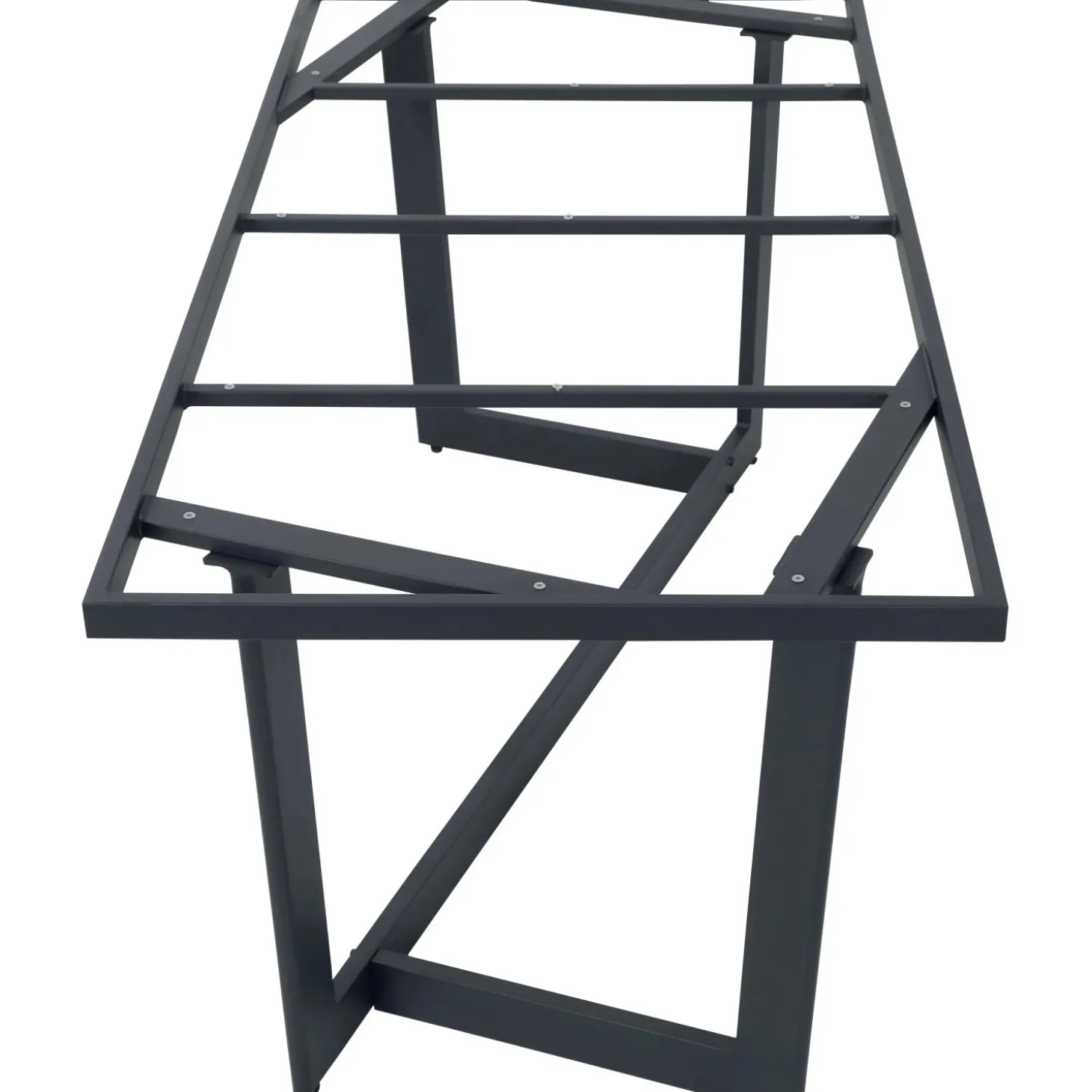 Struttura tavolo Markham in alluminio nero opaco 184x84xH75 cm