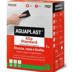 Stucco in polvere Aguaplast Alto Standard per interni 1 kg bianco