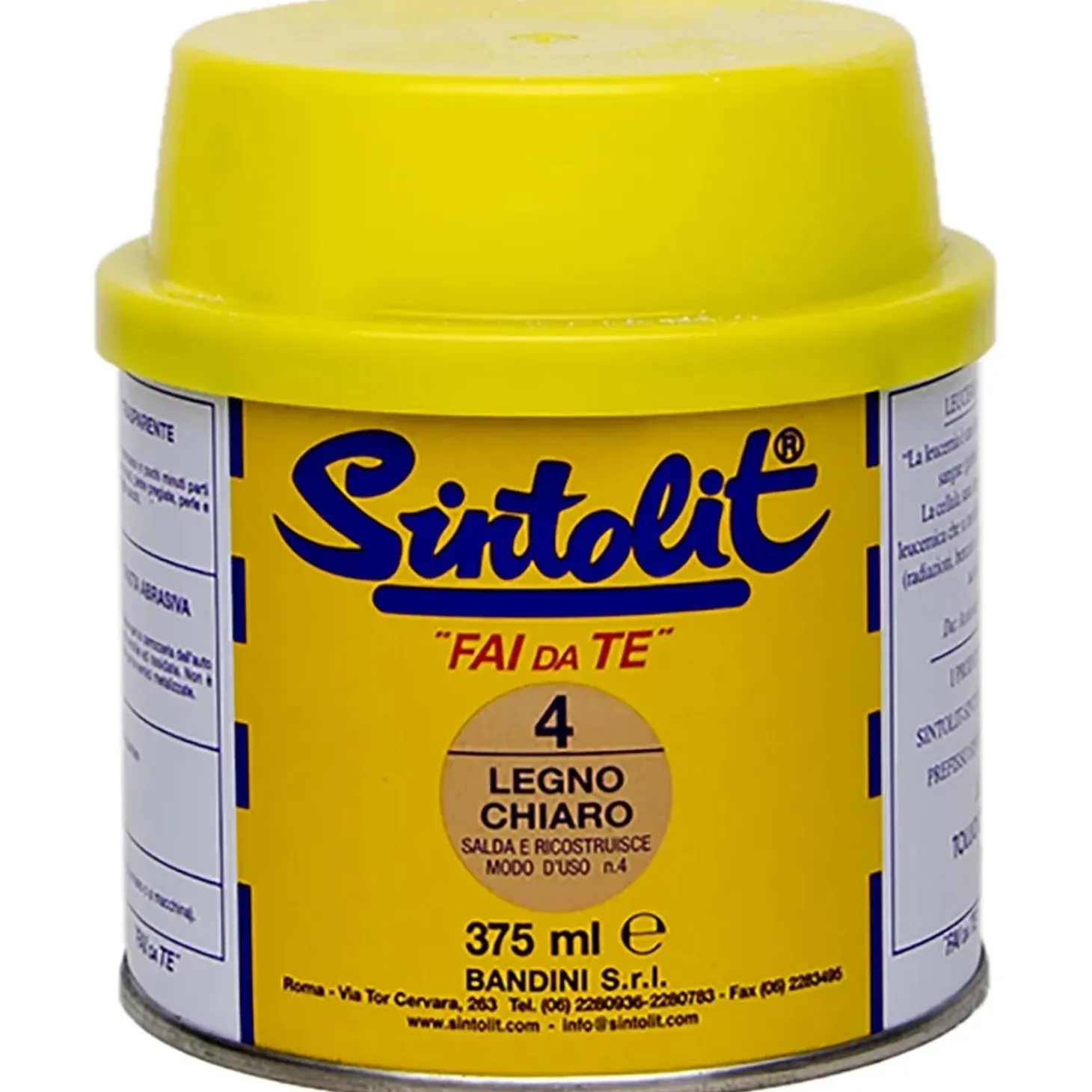 Stucco per legno chiaro Sintolit 0,375 l