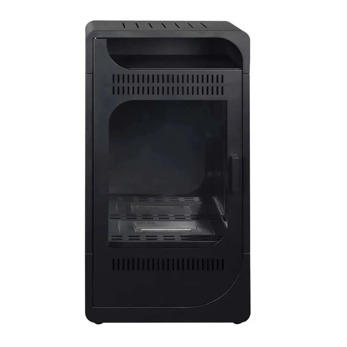 Stufa a bioetanolo Fiammetta ventilata in acciaio 3,5 kw/h nero