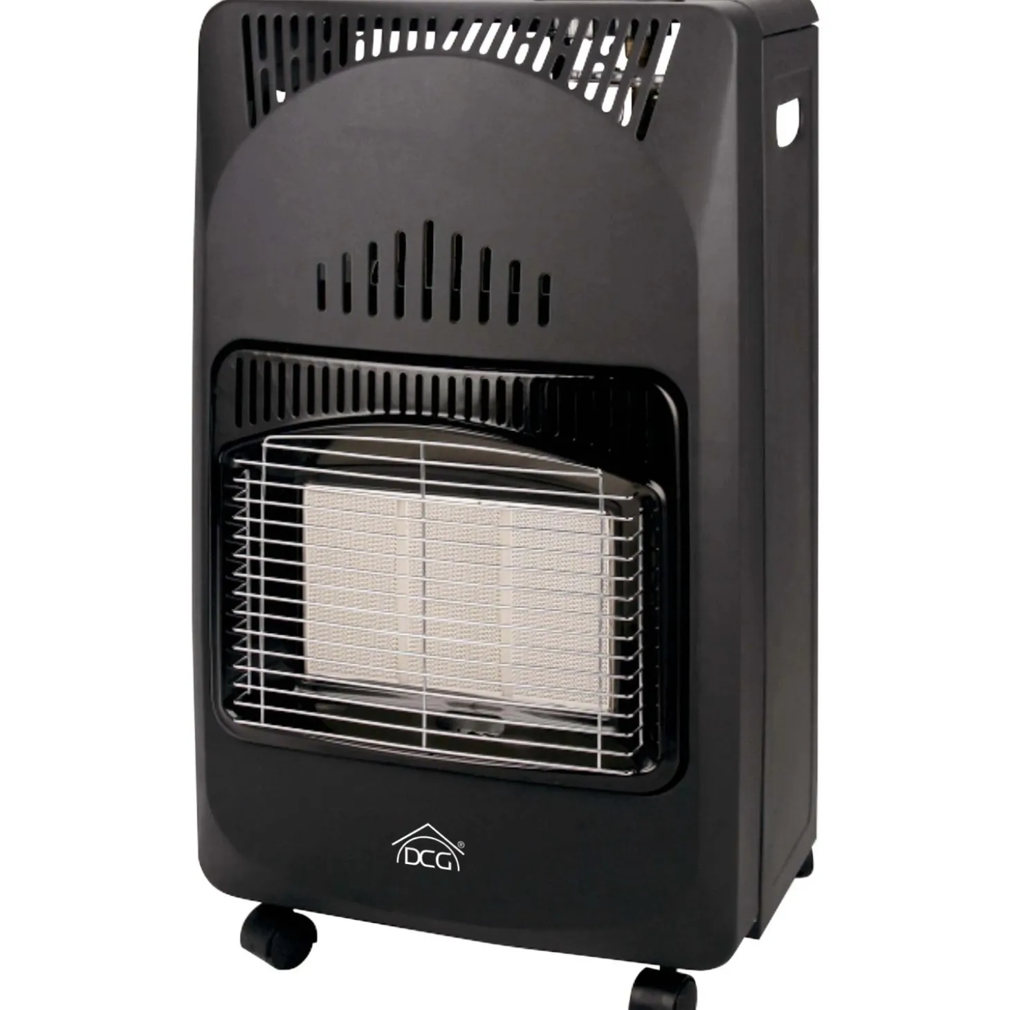 Stufa a gas pieghevole DGC con ruote 4,2 kW nero