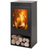 Stufa a legna in acciaio Nerja 5 Ecodesign 7,3 kw nero metallico