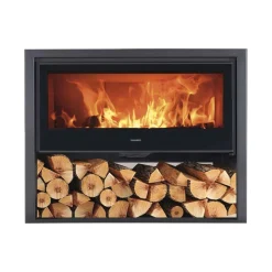 Stufa a legna Panadero Arpege in acciaio 8,4 kW nero metallico