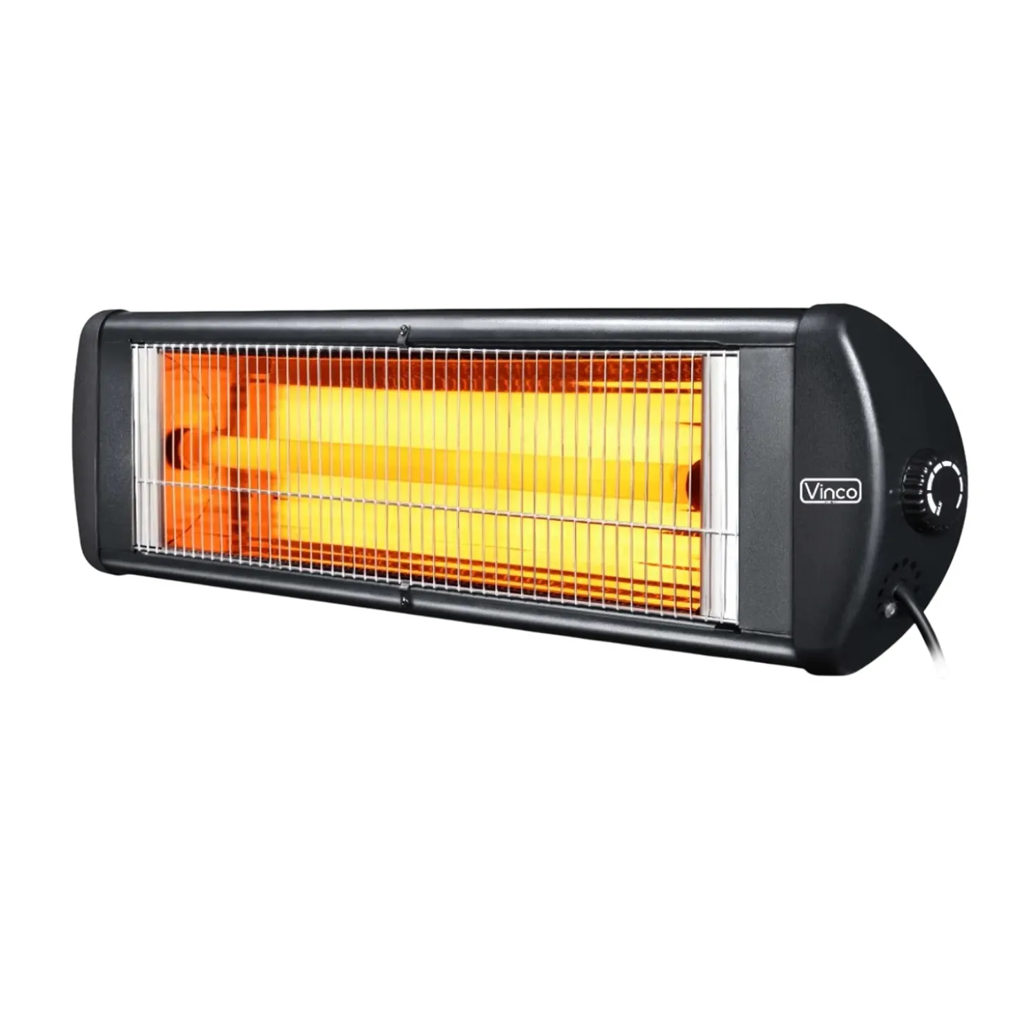 Stufa elettrica a infrarossi per esterno Vinco 2 potenze 2,5kW nero