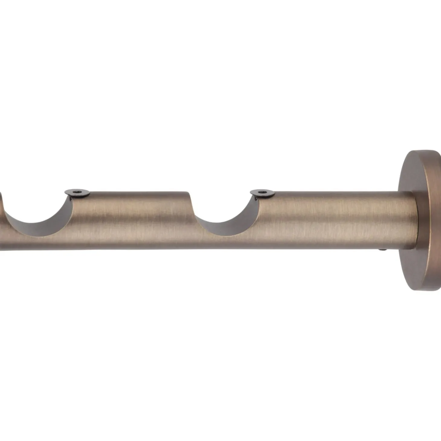 Supporto bastone tenda Function a 2 vie bronzo Ø 2,5 x 15 cm