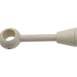 Supporto bastone tenda regolabile Ø 2,8 x L 9,5-17,5 cm bianco antico