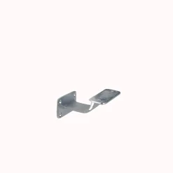 Supporto corrimano base concava in ottone cromato satinato