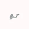 Supporto corrimano base piana in ottone cromato satinato