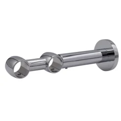Supporto estensibile doppio per parete Noble cromo Ø 2 cm