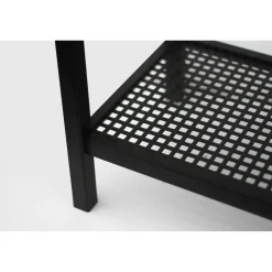 Supporto in metallo per lavello da esterno Madrid 33x44x74,5 cm nero