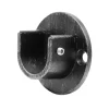 Supporto laterale per bastone tenda profilo tondo nero Ø 2 cm