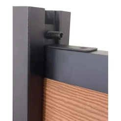 Supporto per palo a L blocco pannello superiore 2x2x5 cm nero