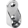Supporto tubo appendiabiti Ø 1,5/3 cm argento 2 pz