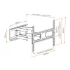 Supporto TV a muro due bracci 42 - 55 "
