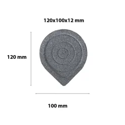 Tappetino a goccia 120x100x12 mm 4 pz