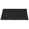 Tappeto da bagno Ecoli 50x80 cm antracite design intrecciato moderno