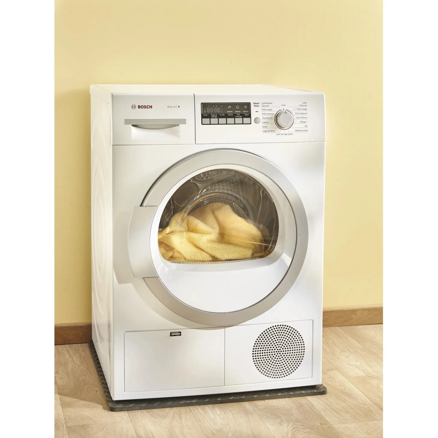 Tappeto ammortizzatore di gomma 62x62x1,2 cm grigio