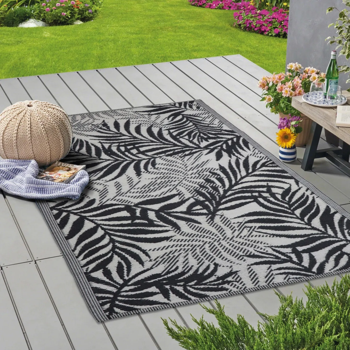 Tappeto in polipropilene Summer foglie 180x270 cm
