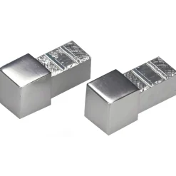 Tappi per profilo alluminio Arcansas Cubalu 10 mm argento lucido 2 pz