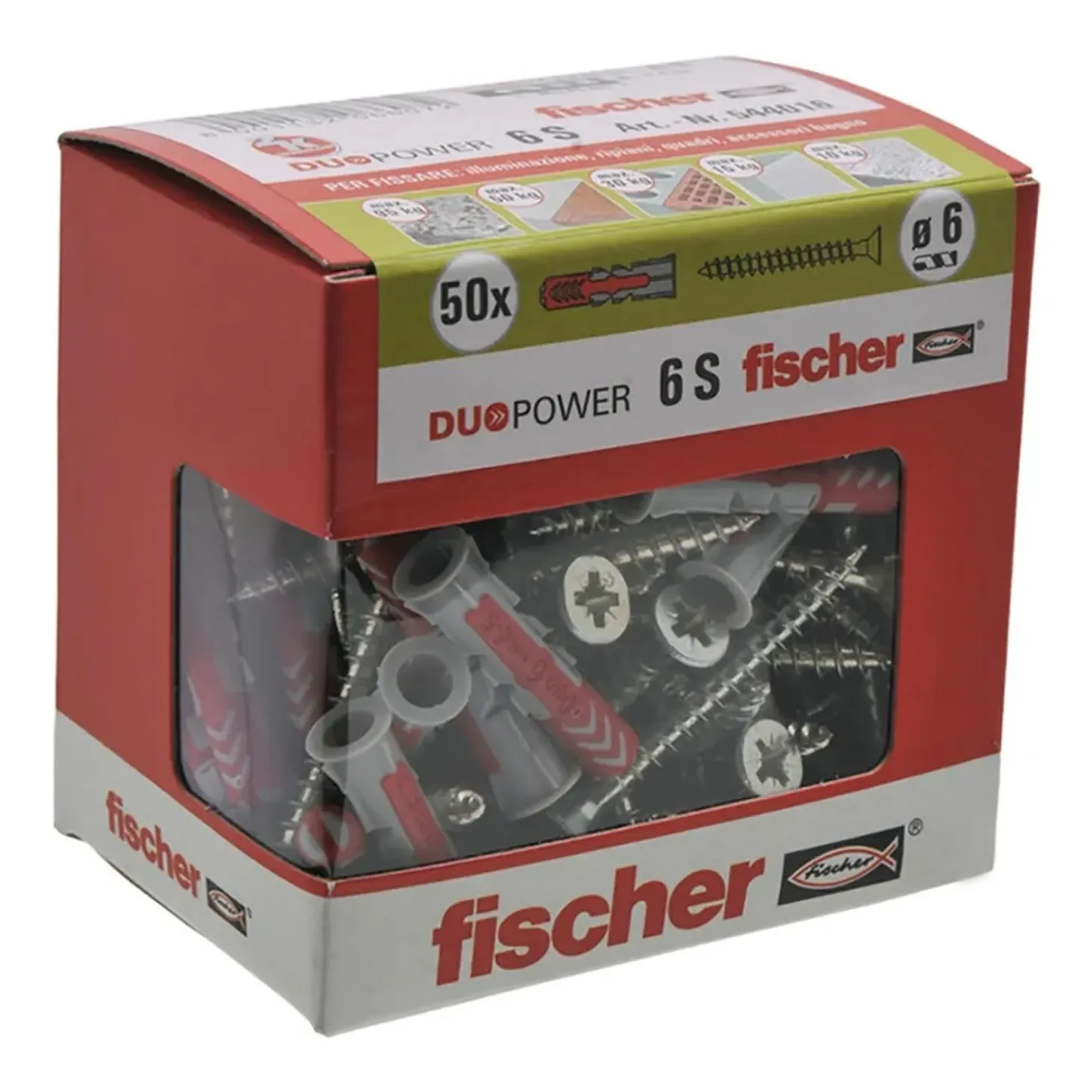 Tassello universale Fischer Duopower Ø 8 mm 25 pz