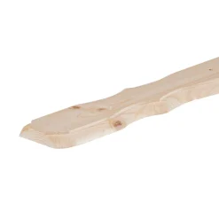 Tavoletta sagomata in legno di abete non verniciato 19 x 110 x 780 mm