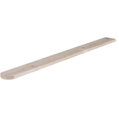 Tavoletta stondata in legno di abete non verniciato 18 x 91 x 980 mm