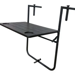 Tavolino da giardino pieghevole in plastica stampata 60x61 cm H 83,5 cm